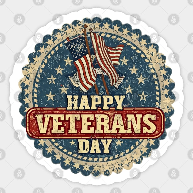 Happy Veterans Day Sticker by ArtfulDesign